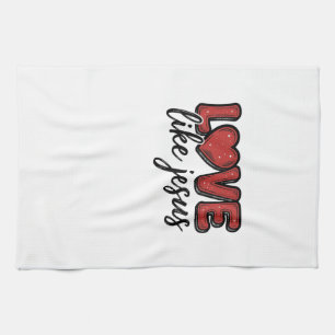 Linge De Cuisine Aimez comme Jésus Modèle de T-shirt chrétien vinta