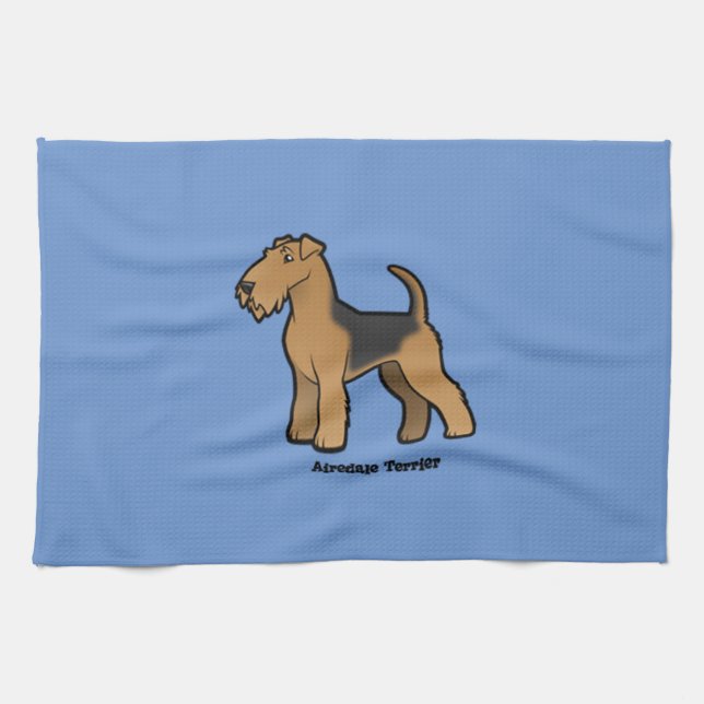 Linge De Cuisine airedale terrier (Horizontal)