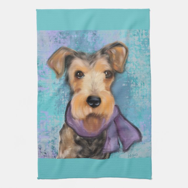 Linge De Cuisine Airedale Terrier (Vertical)