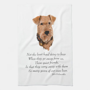Linge De Cuisine Airedale, Welsh, Lakeland Terrier Souvenir