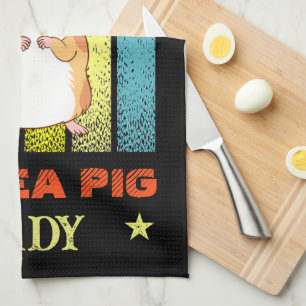 Linge De Cuisine Ajouter un nom Modifier le texte Crazy Guinea Pig 