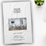 Linge De Cuisine Ajouter votre logo personnalisé Texte de société p<br><div class="desc">Ajoutez votre logo avec un texte personnalisé Entreprise Photo Promotion Kitchen Towel. Ajoutez votre photo,  votre logo et customisez le texte,  le nom de l'entreprise,  l'adresse et les coordonnées. Promotion d'entreprise ou don pour vos clients et partenaires d'affaires.</div>