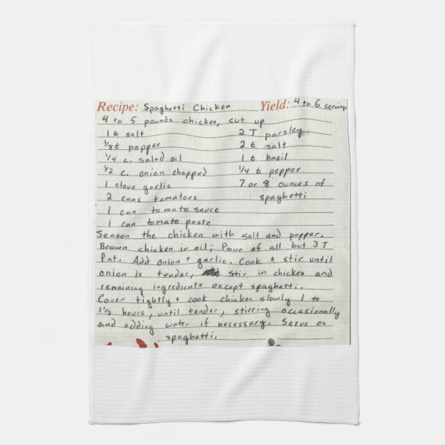 Linge De Cuisine Ajoutez la coutume de votre propre de recette (Vertical)