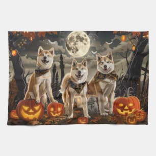 Linge De Cuisine Akita Halloween Éffrayant