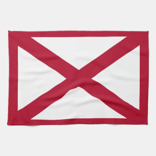 Linge De Cuisine Alabama : drapeau de la Croix cramoisie de Saint-A