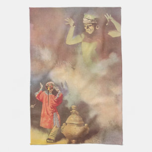 Linge De Cuisine Aladdin et le Génie de la Lampe vintage, Godwin