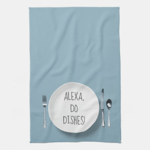 Linge De Cuisine Alexa Command humour pour faire des plats