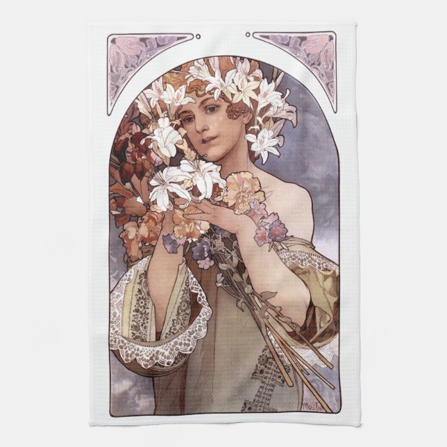 Linge De Cuisine Alfons Mucha : Danse (Vertical)