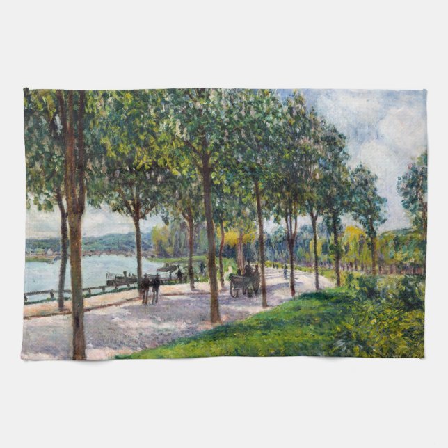 Linge De Cuisine Alfred Sisley - Allée de châtaigniers (Horizontal)