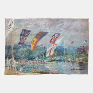 Linge De Cuisine Alfred Sisley - Régates à Molesey