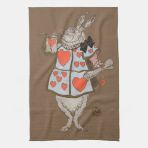 Linge De Cuisine Alice au Pays des Merveilles Lapin Blanc Héraut Vi