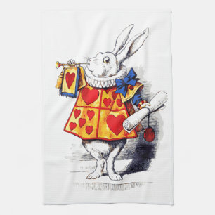Linge De Cuisine Alice au pays des merveilles le lapin blanc par