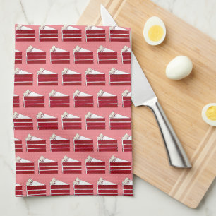Linge De Cuisine Alimentation Sud Rouge Velvet Couche de gâteau Bou
