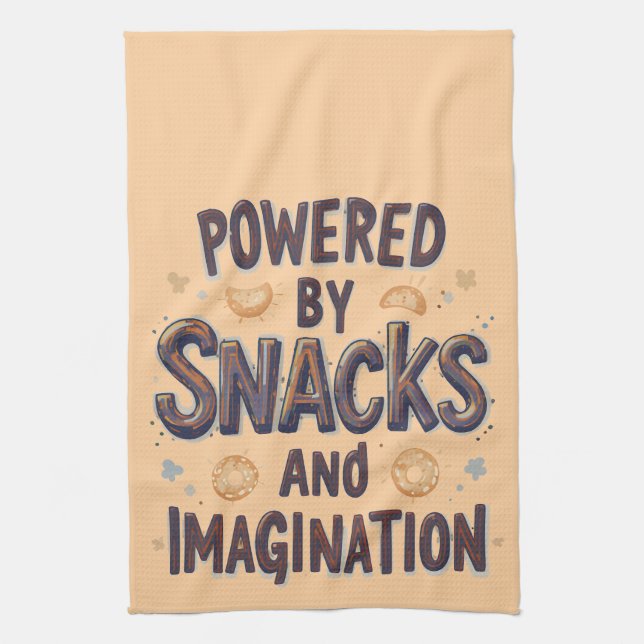Linge De Cuisine Alimenté par la citation drôle de nourriture d'ima (Vertical)