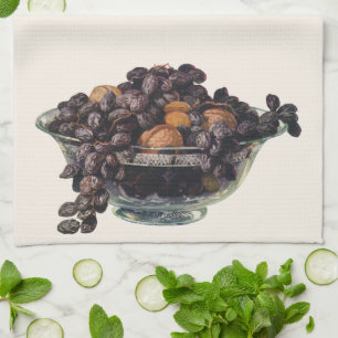 Linge De Cuisine Aliments Anciens, Noix et Amandes, Fruits et Noix