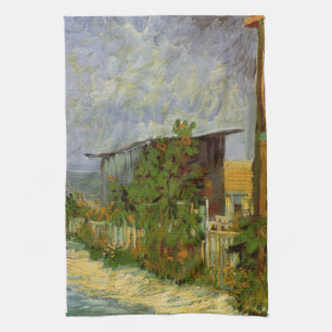 Linge De Cuisine Allée de Montmartre et Tournesols par Vincent van