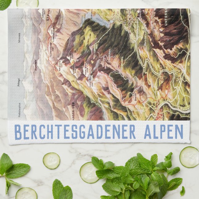Linge De Cuisine " Allemagne : 2021/aujourd'hui - Alpes berchtesgad (Plié)