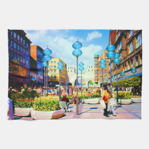 Linge De Cuisine Allemagne vintage Munich Towngate Karistor