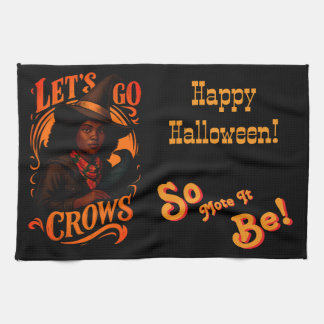 Linge De Cuisine Allons Crows-Sorcière Un-Joyeux Halloween