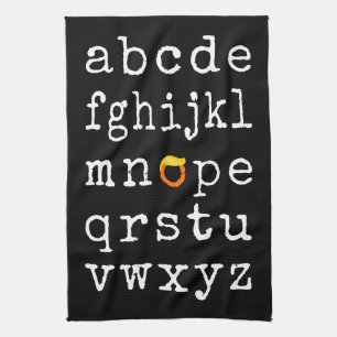 Linge De Cuisine Alphabet anti-Trump - Nope V