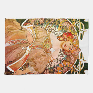 Linge De Cuisine Alphonse Mucha Dreaming