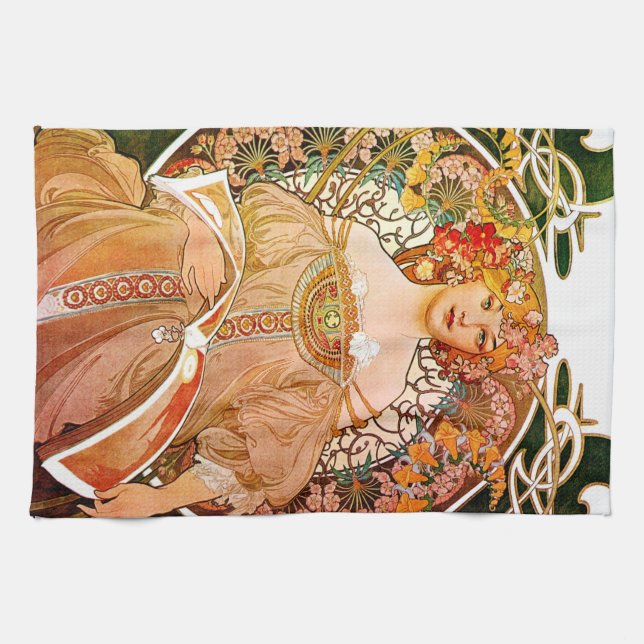 Linge De Cuisine Alphonse Mucha Dreaming (Horizontal)
