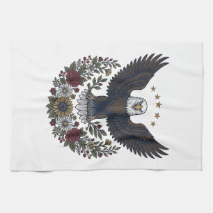 Linge De Cuisine Amateur de vin rouge et bleu patriotique