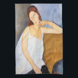 Linge De Cuisine Amedeo Modigliani - Jeanne Hebuterne<br><div class="desc">Jeanne Hebuterne - Amedeo Modigliani,  Huile sur toile,  1919</div>