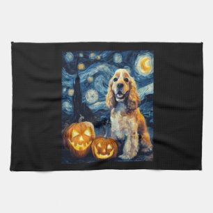 Linge De Cuisine American Cocker Spaniel Chien Mignon Halloween Jac