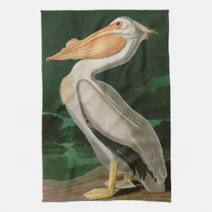 Linge De Cuisine American White Pelican Birds of America Audubon