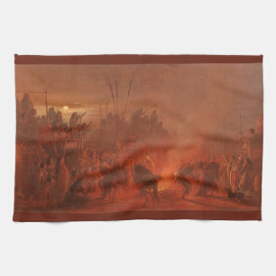 Linge De Cuisine Amérindiens vintages, Danse de Buffalo par Wimar