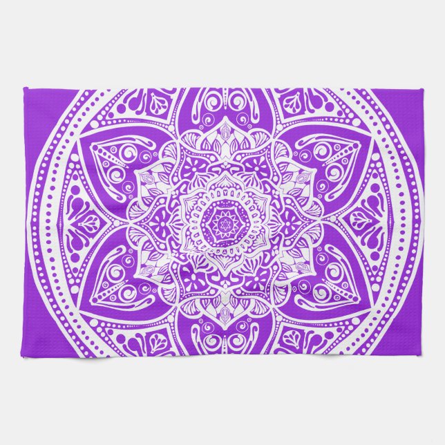 Linge De Cuisine Amethyst Mandala (Horizontal)