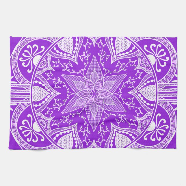 Linge De Cuisine Amethyst Mandala (Horizontal)