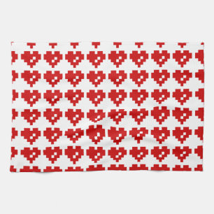 Linge De Cuisine Amour de bit du coeur 8 de pixel