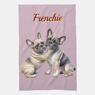 Linge De Cuisine Amour de Bouledogue français