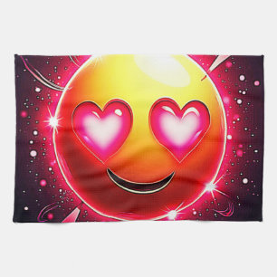 Linge De Cuisine Amour Étincelle Coeurs Emoji