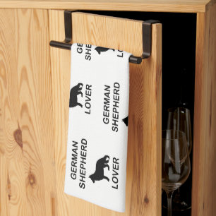 Linge De Cuisine amoureux de berger allemand