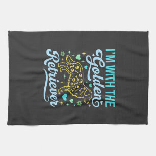 Linge De Cuisine Amoureux de Golden Retriever Motif Crâne Halloween
