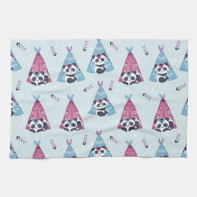 Linge De Cuisine Amoureux de Panda | Être comme Panda (Horizontal)