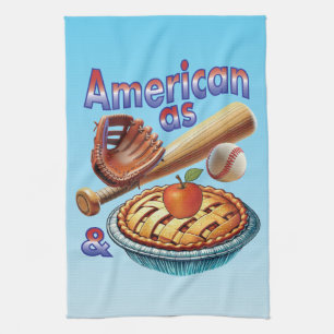 Linge De Cuisine Amusant américain comme Baseball & Pomme Pie