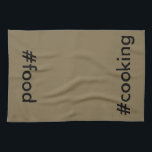 Linge De Cuisine Amusement CricketDiane de Hashtags de chef de<br><div class="desc">Les serviettes de cuisine de hashtags d'amusement pour des cuisiniers, des chefs, des pique-niques et des barbecues avec la cuisine de hashtag et la nourriture de hashtag sur chaque extrémité, et arrière - plan gris kaki/français de couleur solide conduisent à un cadeau et à une addition parfaits d'amusement à n'importe...</div>