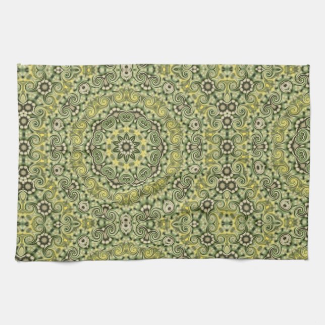 Linge De Cuisine Amusez-vous avec le vert citron (Horizontal)