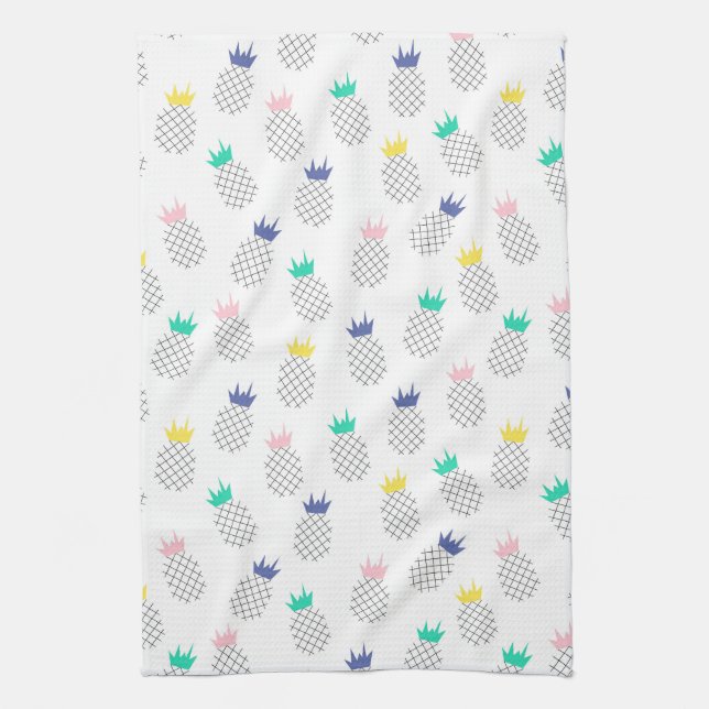 Linge De Cuisine Ananas abstraits (Vertical)