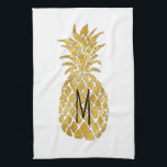 Linge De Cuisine ananas monogramme<br><div class="desc">serviette de cuisine monogramme ananas</div>