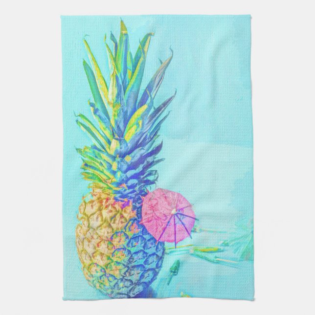 Linge De Cuisine Ananas Tropical (Vertical)