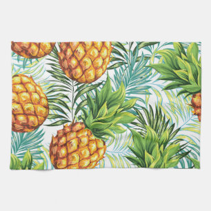 Linge De Cuisine Ananas vintage : Motif Floral sans joint.