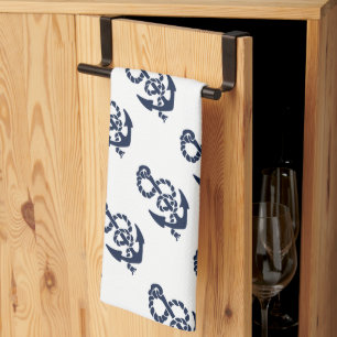 Linge De Cuisine Anchor Pattern