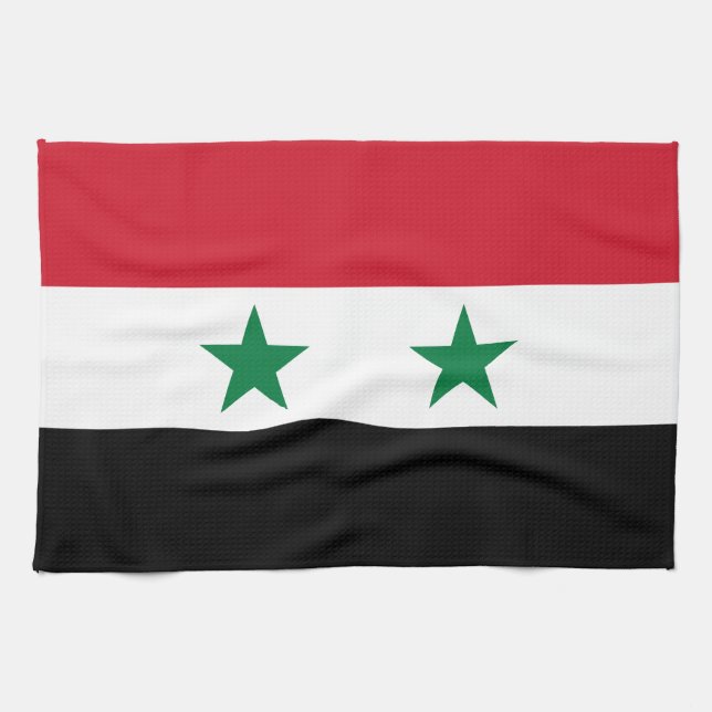 Linge De Cuisine Ancien drapeau de Syrie (Horizontal)