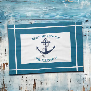Linge De Cuisine Ancre de bateau Motif nautique personnalisée