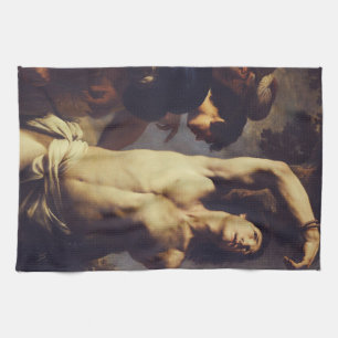 Linge De Cuisine Andrea Vaccaro : Saint Sébastien Art baroque fin